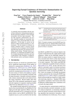 Improving Factual Consistency of Abstractive Summarization via Question
  Answering