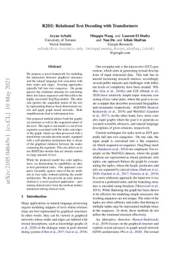 R2D2: Relational Text Decoding with Transformers