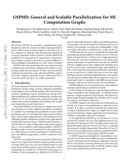 GSPMD: General and Scalable Parallelization for ML Computation Graphs