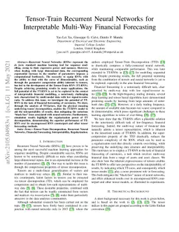 Tensor-Train Recurrent Neural Networks for Interpretable Multi-Way
  Financial Forecasting