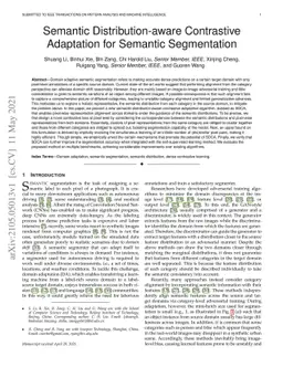 Semantic Distribution-aware Contrastive Adaptation for Semantic
  Segmentation