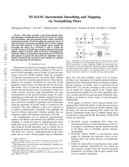 NF-iSAM: Incremental Smoothing and Mapping via Normalizing Flows