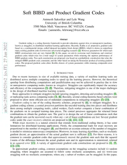 Soft BIBD and Product Gradient Codes