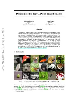 Diffusion Models Beat GANs on Image Synthesis