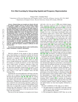 Few-Shot Learning by Integrating Spatial and Frequency Representation