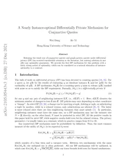 A Nearly Instance-optimal Differentially Private Mechanism for
  Conjunctive Queries