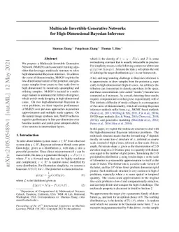 Multiscale Invertible Generative Networks for High-Dimensional Bayesian
  Inference