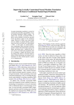 Improving Lexically Constrained Neural Machine Translation with
  Source-Conditioned Masked Span Prediction