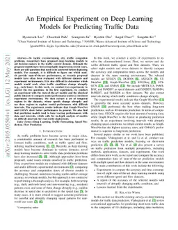An Empirical Experiment on Deep Learning Models for Predicting Traffic
  Data