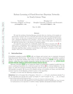 Robust Learning of Fixed-Structure Bayesian Networks in Nearly-Linear
  Time