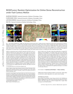 ROSEFusion: Random Optimization for Online Dense Reconstruction under
  Fast Camera Motion