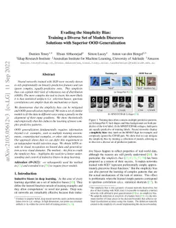 Evading the Simplicity Bias: Training a Diverse Set of Models Discovers
  Solutions with Superior OOD Generalization