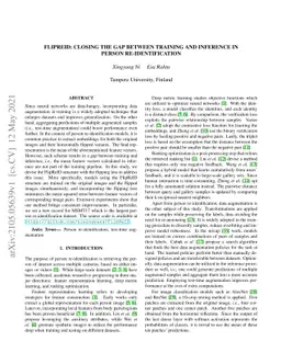 FlipReID: Closing the Gap between Training and Inference in Person
  Re-Identification
