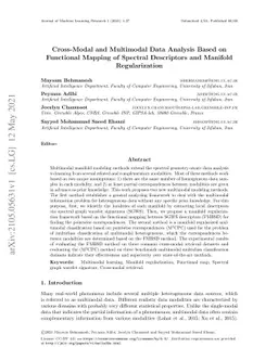 Cross-Modal and Multimodal Data Analysis Based on Functional Mapping of
  Spectral Descriptors and Manifold Regularization
