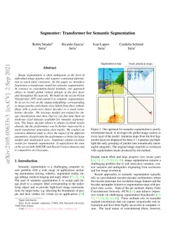 Segmenter: Transformer for Semantic Segmentation
