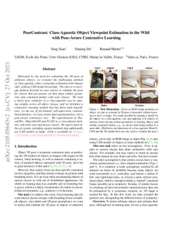 PoseContrast: Class-Agnostic Object Viewpoint Estimation in the Wild
  with Pose-Aware Contrastive Learning