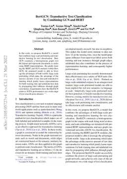 BertGCN: Transductive Text Classification by Combining GCN and BERT