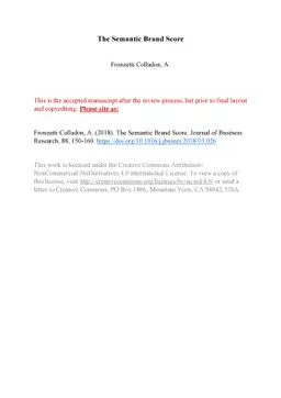 The Semantic Brand Score