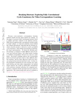 Breaking Shortcut: Exploring Fully Convolutional Cycle-Consistency for
  Video Correspondence Learning