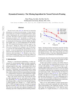 Dynamical Isometry: The Missing Ingredient for Neural Network Pruning