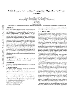 GIPA: General Information Propagation Algorithm for Graph Learning