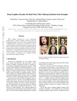 Deep Graphics Encoder for Real-Time Video Makeup Synthesis from Example