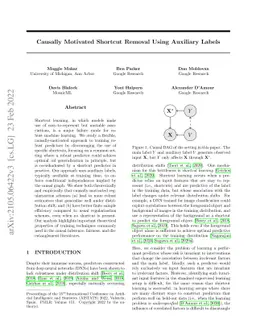 Causally motivated Shortcut Removal Using Auxiliary Labels