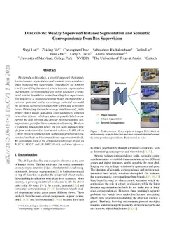 DiscoBox: Weakly Supervised Instance Segmentation and Semantic
  Correspondence from Box Supervision