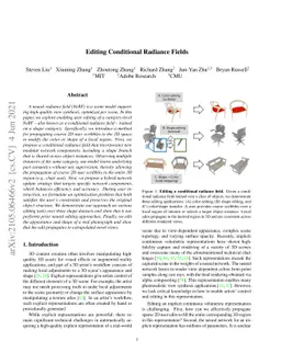 Editing Conditional Radiance Fields