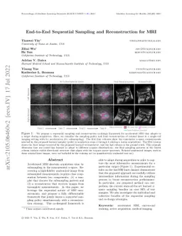 End-to-End Sequential Sampling and Reconstruction for MRI