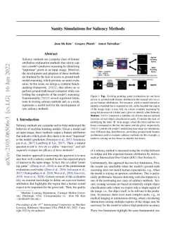 Sanity Simulations for Saliency Methods