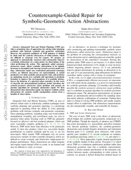 Counterexample-Guided Repair for Symbolic-Geometric Action Abstractions