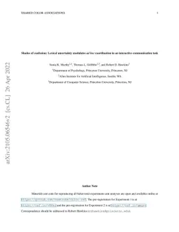 Shades of confusion: Lexical uncertainty modulates ad hoc coordination
  in an interactive communication task