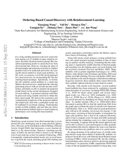 Ordering-Based Causal Discovery with Reinforcement Learning