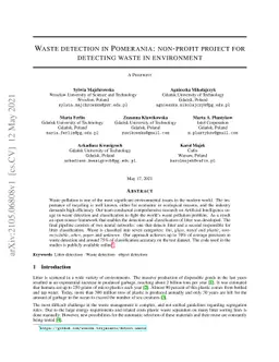 Waste detection in Pomerania: non-profit project for detecting waste in
  environment