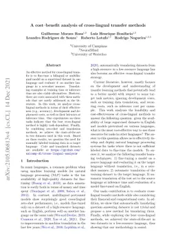 A cost-benefit analysis of cross-lingual transfer methods