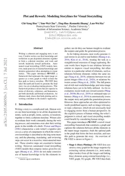 Plot and Rework: Modeling Storylines for Visual Storytelling