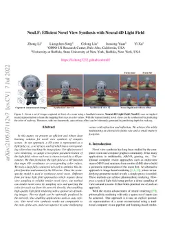 NeuLF: Efficient Novel View Synthesis with Neural 4D Light Field