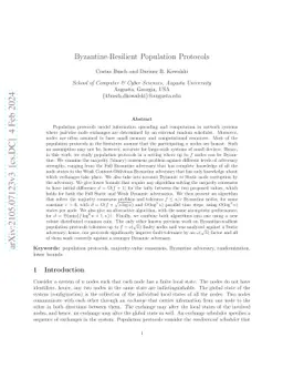 Byzantine-Resilient Population Protocols