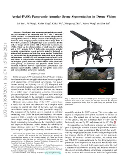 Aerial-PASS: Panoramic Annular Scene Segmentation in Drone Videos