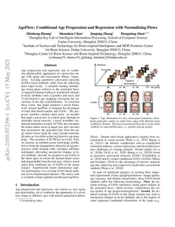 AgeFlow: Conditional Age Progression and Regression with Normalizing
  Flows