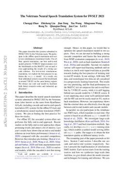 The Volctrans Neural Speech Translation System for IWSLT 2021