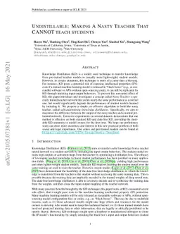 Undistillable: Making A Nasty Teacher That CANNOT teach students