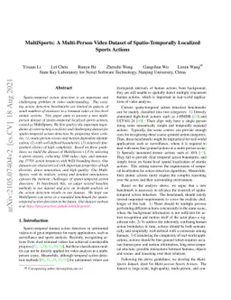 MultiSports: A Multi-Person Video Dataset of Spatio-Temporally Localized
  Sports Actions