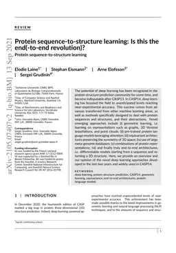 Protein sequence-to-structure learning: Is this the end(-to-end
  revolution)?