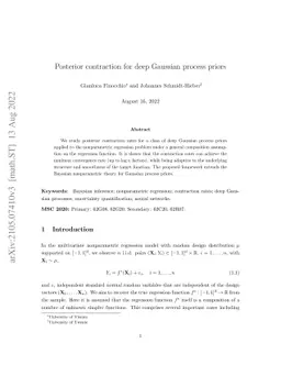 Posterior contraction for deep Gaussian process priors