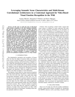 Leveraging Semantic Scene Characteristics and Multi-Stream Convolutional
  Architectures in a Contextual Approach for Video-Based Visual Emotion
  Recognition in the Wild