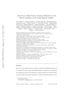 Advances in Multi-Variate Analysis Methods for New Physics Searches at
  the Large Hadron Collider