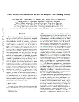 Prototype-supervised Adversarial Network for Targeted Attack of Deep
  Hashing