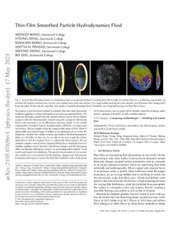 Thin-Film Smoothed Particle Hydrodynamics Fluid